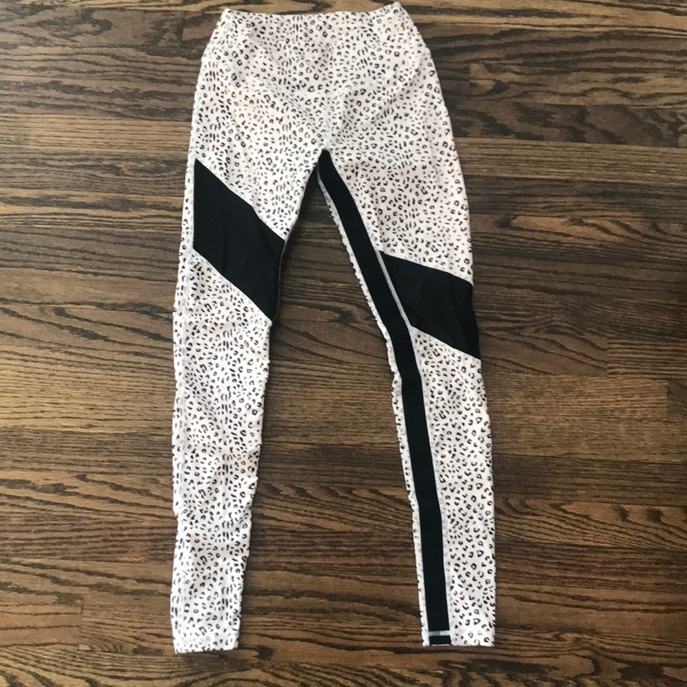 Leopard Leggings with sheer